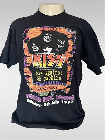 1997 KISS / Rage Against The Machine Concert Shirt - London