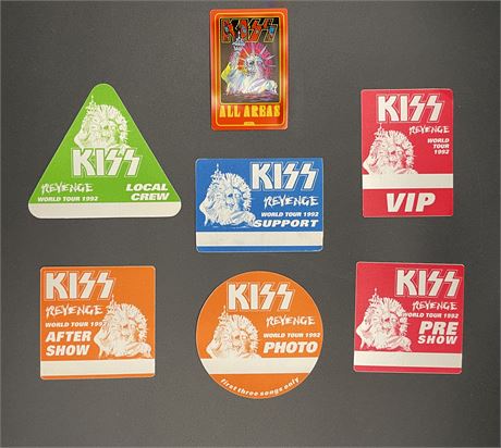 KISS 1992 Revenge Tour Passes