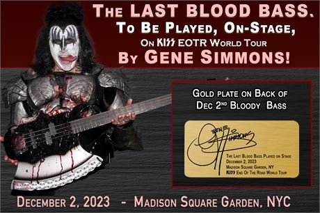 Dec 2nd - LAST BLOOD AXE PLAYED On STAGE - Madison Sq Garden, NYC
