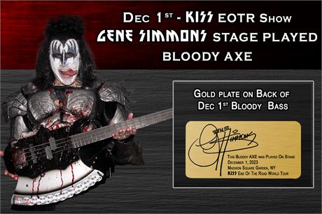 Dec 1st- GS STAGE PLAYED BLOODY AXE Bass