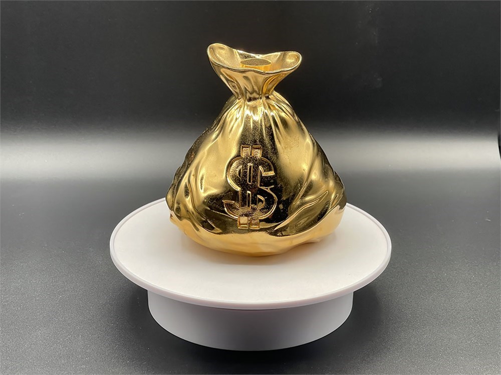 Gene Simmons Auctions Prototype GS Gold MoneyBag Vodka Bottle