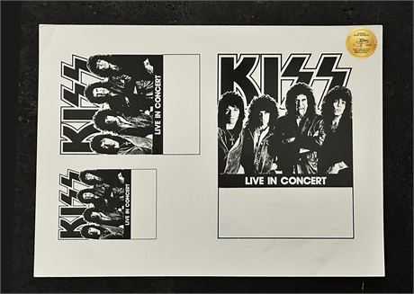 PROOF Sheet For 1983 Lick It Up Tour - Promo Ads